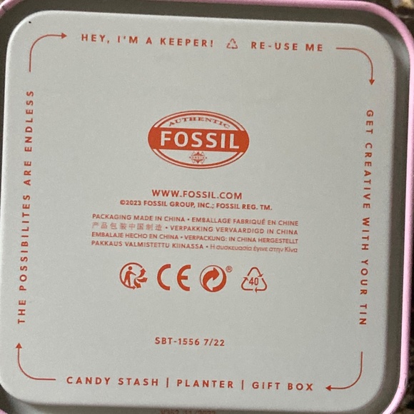 🌸 Fossil Women’s Crystal Bezel Watch – White Silicone Strap – New Battery – Box - Picture 11 of 11